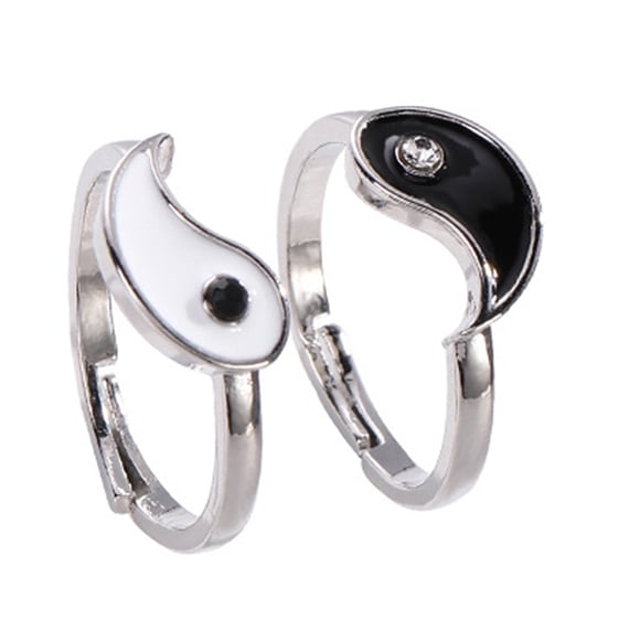 anillos abiertos ajustables vintage, anillo chino llamativo, anillo a juego, joyería para pareja, regalo.