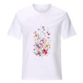 thumbnail image 2 of Women's Vintage Flowers Shirt Casual Boho Floral Print Blouses Summer Trendy Loose Lightweight Tops for Girl, 2 of 5