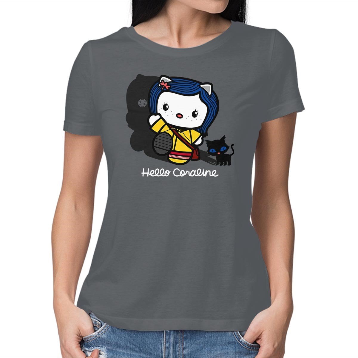 TeeFury Women's Graphic T-shirt Hello 