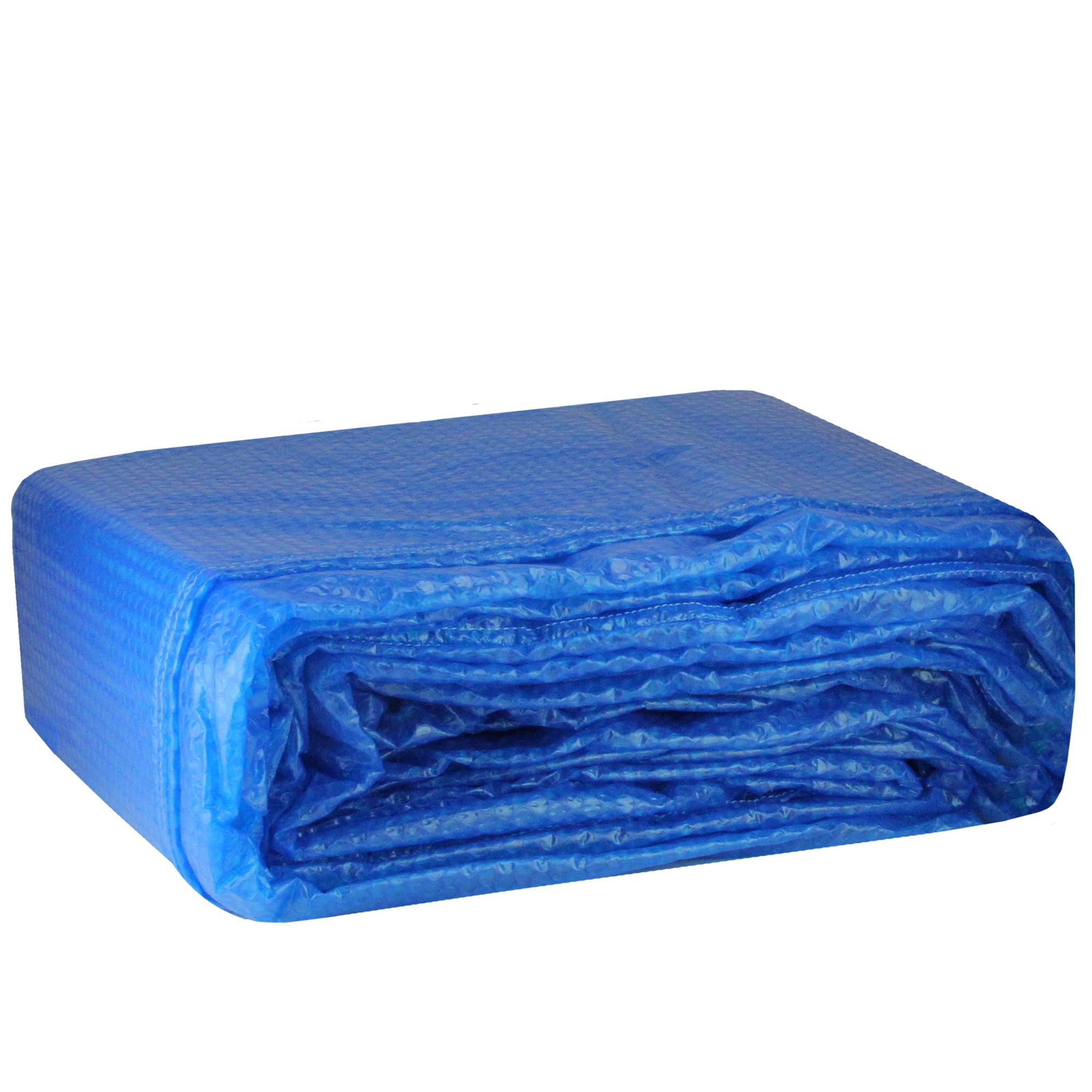 Pool Central 22' Floating Oval Swimming Pool Solar Cover Blue