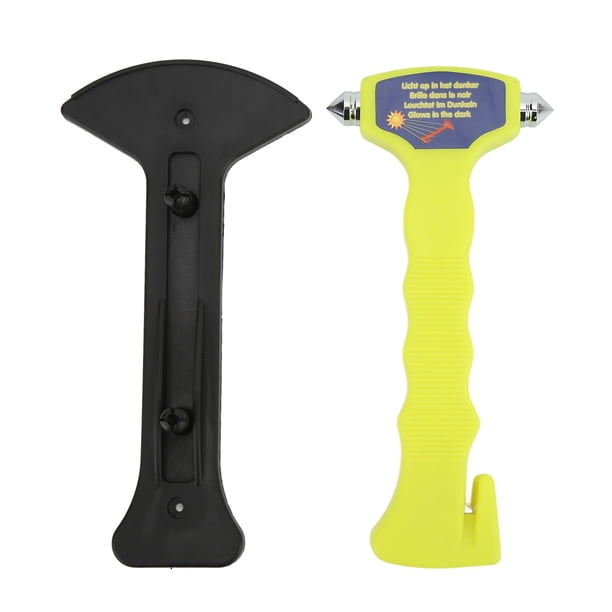 Martillo de seguridad 2 en 1 para romper ventanas Martillo de seguridad 2 en 1 para romper cristales de ventanas Cortador de cinturones de seguridad Herramienta de escape de emergencia