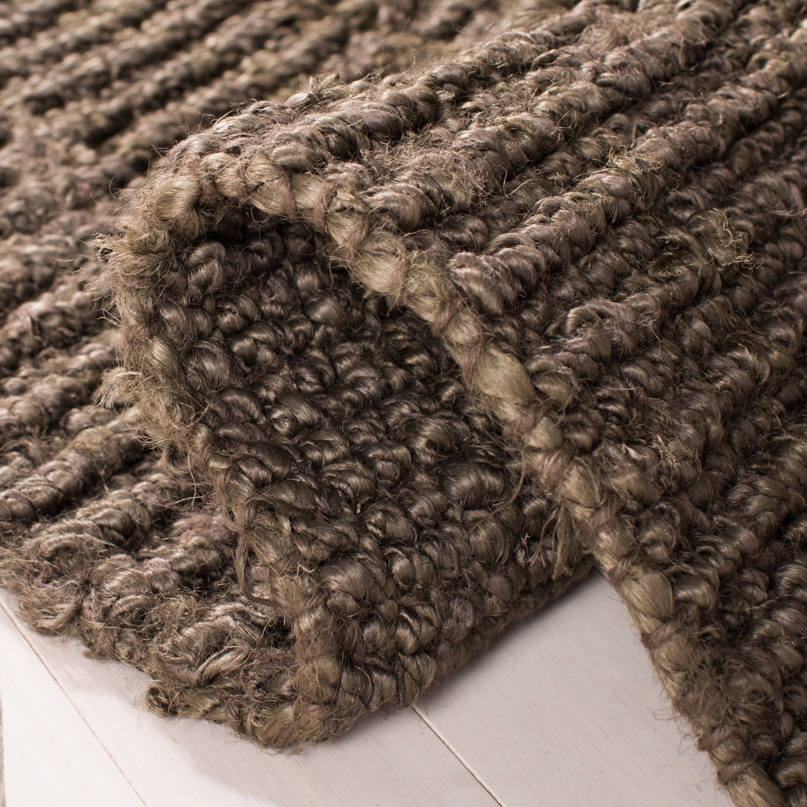 Safavieh Natural Fiber Levi Solid Area Rug, Brown, 9' x 12'