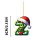 thumbnail image 4 of Adorno acrílico 2D para árbol de Navidad | Colgante de carta inicial personalizado | Decoración verde colgante de doble cara para fiesta familiar de Navidad | Don único | 1 pieza, 4 of 4