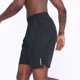 thumbnail image 4 of Pantalones cortos deportivos para hombre Cintura elástica Bolsillos laterales Diseño de abertura Transpirable, 4 of 8