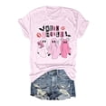 thumbnail image 2 of HCYSFG Womens Halloween T Shirts Crewneck Short Sleeve Mean Ghouls Ghost Letter Graphic Relaxed Fit Holiday Tees Fall Tops, 2 of 4