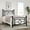 Classic Black, variant on Einfach Twin Size Heavy Metal Bed with Vintage Headboard Pattern, Black
