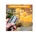 thumbnail image 2 of 10 Velas Eléctrica Led Sin Llama Control Remoto Impermeable Xtellar amarillo, 2 of 4