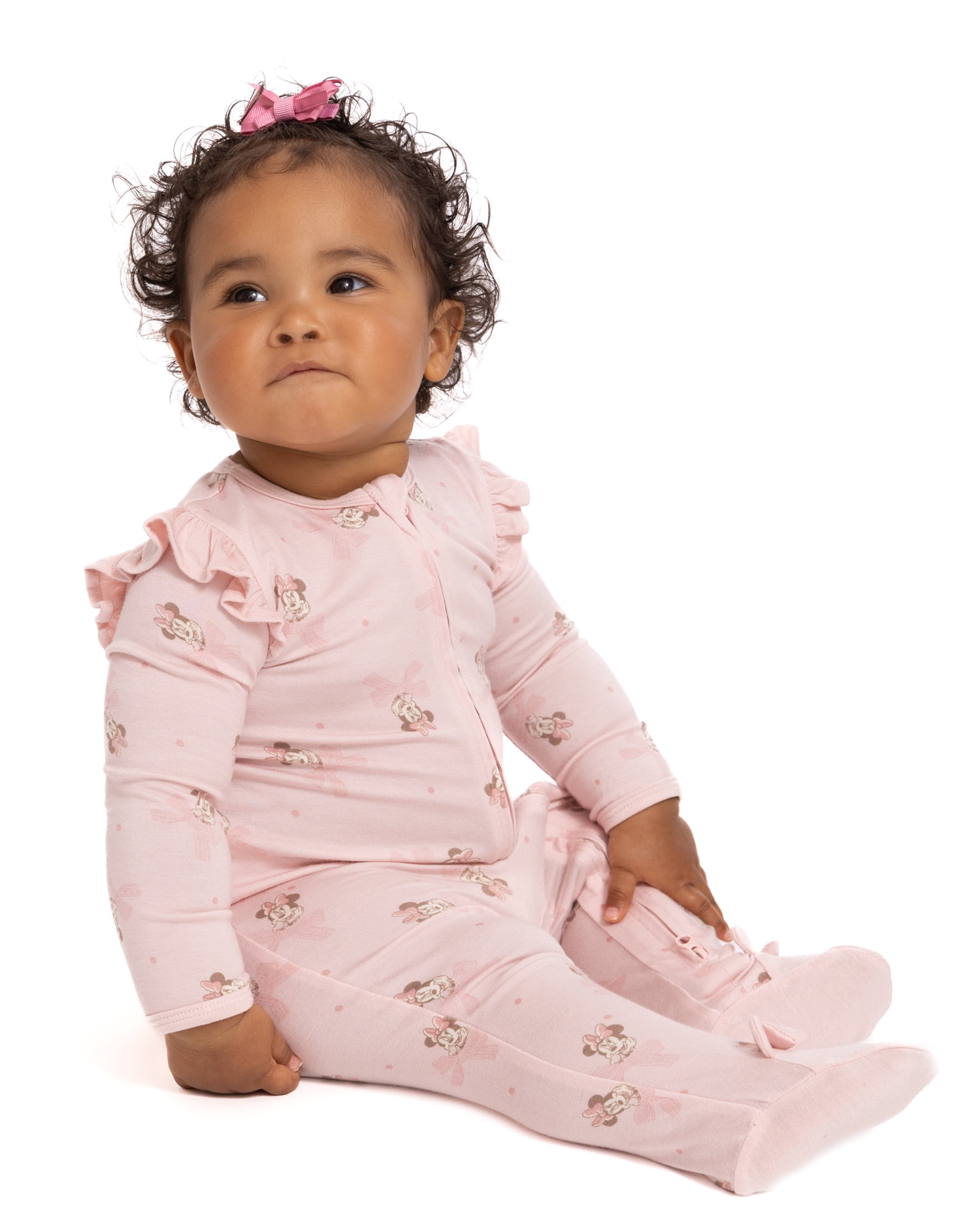 Disney Baby Wishes + Dreams Minnie Mouse Footed Sleep N Play, Sizes Preemie-6/9 Months