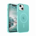 thumbnail image 1 of Chenchen Magnetic for iPhone 15 Plus Case & iPhone 14 Plus Case(Compatible with MagSafe)(Military Grade Drop Protection) Slim Translucent Shockproof with Anti-Fingerprint Phone Case,Blue Green, 1 of 1
