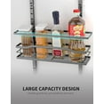 thumbnail image 6 of 6-Tier Over The Door Pantry Organizer, Pantry Organization and Storage, Black Hanging Basket Cabinet Door Wall Spice Rack Shelves, Home & Kitchen Laundry Room Bathroom Essentials accessories, 6 of 7