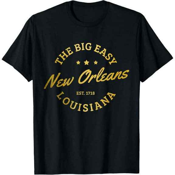 New Orleans Est. 1718 Louisiana Vintage Nola T-Shirt