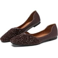 thumbnail image 3 of Women Flats ballet Rhinestone Dressy Casual Wedding Comfortable Shoe, 3 of 7