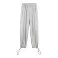 thumbnail image 6 of Wide Leg Pants For Women Casual Summer Wide Leg Baggy High Waisted Joggers Trousers With Pockets Drawstring Track Pants, 6 of 6