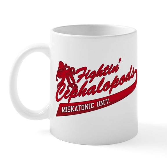 CafePress - Miskatonic Fightin' Cephalopods Mug - 11 oz Ceramic Mug - Novelty Coffee Tea Cup