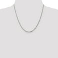 thumbnail image 2 of Leslie's 14K White Gold 3.00mm Diamond- cut Rope Chain (Weight: 16.2 Grams, Length: 20 Inches), 2 of 4