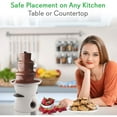 thumbnail image 5 of NutriChef PKFNMK16.5 - Three Tier Electric Chocolate Fondue Fountain, 5 of 5