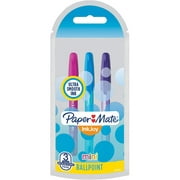 Paper Mate InkJoy Mini Ballpoint Pens, 1.0mm, Medium Point, Assorted Colors, 3-Count