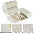 thumbnail image 6 of LotFancy 4 Pack Cotton Elastic Bandage Wrap 4 inches x 15 feet , Cotton Compression Bandages, 6 of 8