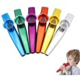 thumbnail image 5 of Instrumento musical pequeño de metal - Kazoo profesional para niños Juguete de Navidad para niños (Plata), 5 of 5