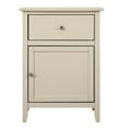 thumbnail image 3 of Knubmt Nightstand with 1 Drawer and 1 Door Cabinet, Wood Beside Table for Home, Bedroom, Beige, 3 of 4