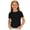 Black Blouses & Tops #4, variant on Yeglea Kids Scallop Ruffle Trim Ribbed Short Sleeve Top, Summer Solid Color Crew Neck Stretchy Fitted Casual Sweet T-Shirt Black,5-6 Years
