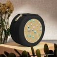 thumbnail image 6 of Fuzoiu Chemistry Class Print Portable Jewelry Box,Round Mini Leather Travel Jewelry Case,Small Travel Jewelry Organizer,Jewelry Holder for Ring Necklace Earring for Women Girls-Black, 6 of 7
