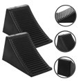 thumbnail image 3 of Minkissy 2pcs RV Tire Chocks Black Rubber Wedge Stabilize Vehicle for RV Parking, 3 of 7