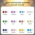 thumbnail image 5 of APSVO 5 Pairs 18K White Gold Plated Stud Earrings for Women with S925 Sterling Silver Post April Birthstone Earrings Set with CZ Crystal Birthday Christmas Jewelry Gifts Teen Stocking Stuffers Adults, 5 of 7