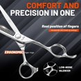 thumbnail image 6 of Professional Hair Cutting Scissors 6.3 Inch Thinning Shears with Ergonomic Handle for Salon and Home Use, 6 of 8