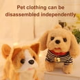 thumbnail image 3 of Visland Interactive Plush Toy Puppy Walking Barking Tail Wagging Gift Battery Operated Electronic Dog for Kids, 3 of 8