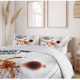 thumbnail image 6 of Ambesonne Coffee Art Duvet Cover Sets, Funny Giraffe, 2-Queen, Brown Orange Black, 6 of 7