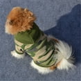 thumbnail image 4 of SPRING PARK Cool Dog Cat Coat Small Pet Camouflage Resistance to Dirty Hoodie Puppy Clothes Warm, 4 of 6
