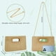 thumbnail image 5 of Bolso de mano Kseymeir Straw Clutch con asa superior para mujer, color caqui, 5 of 8