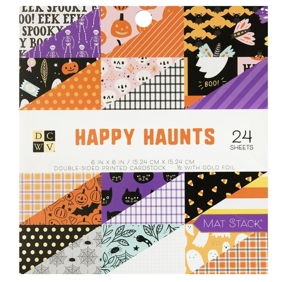 DieCuts Paper Stack 6x6 Happy Haunts Copper Foil