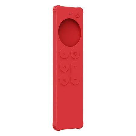 AWINNER Protective Case|Protective Case Silicone Cover Case for 2021 Apple TV 4K Remote Control - Red