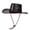 Wine, variant on Jamicy Unisex Cowboy Hats Vintage Sun Hat Large Brim Western Cowboy Hat for Men Women Travel And Outdoor Activities