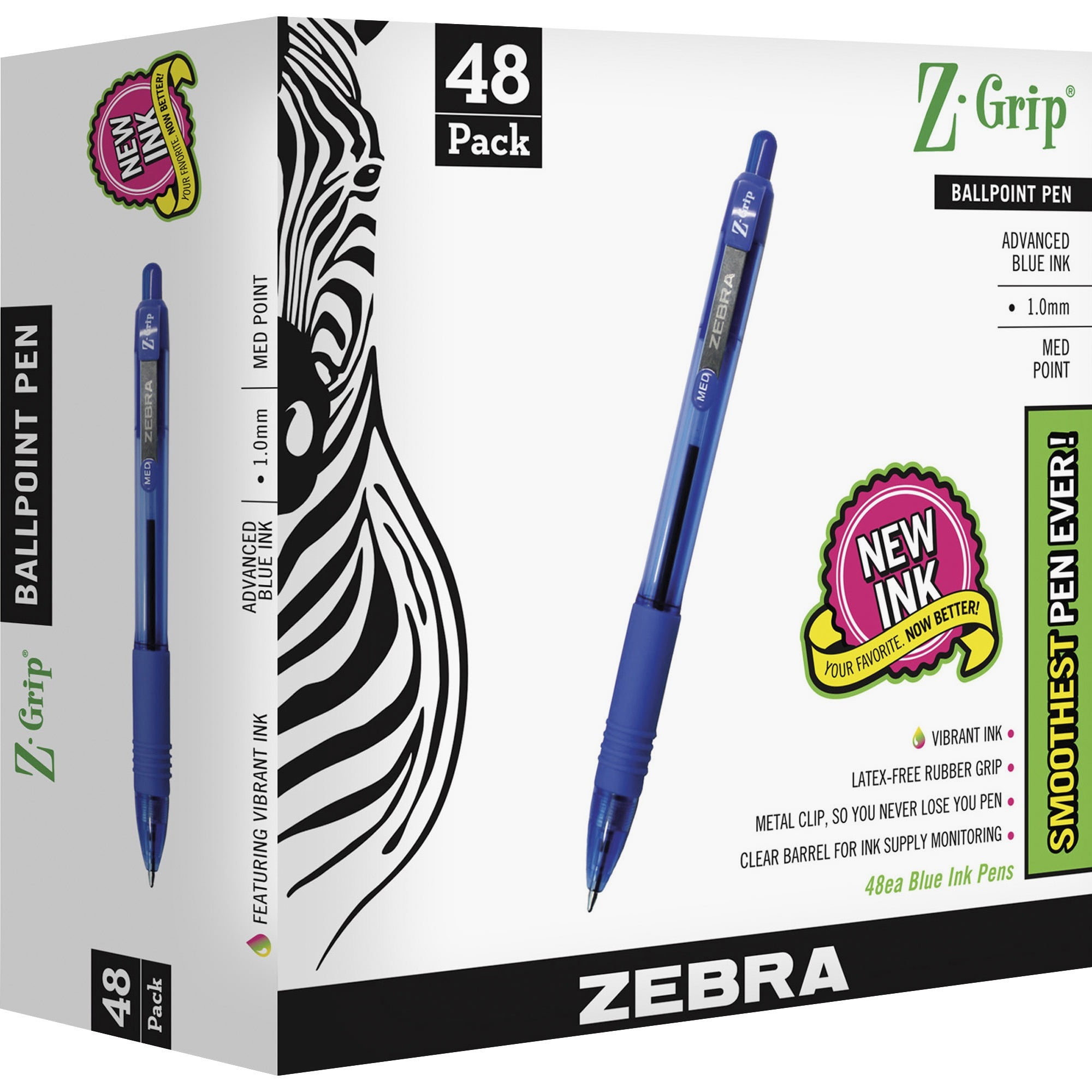 10 x Zebra SARASA Retractable RollerBall Pen Refills 1.0mm Medium BLACK 