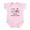 Petal Pink, variant on - Half Korean Half American Body Suit - Baby Light Bodysuit, Size Newborn - 24 Months