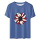 thumbnail image 3 of Fiudx Ofertas Relámpago Camisas de Manga Corta para Mujer, Estilo Independiente, para Mujer, 3 of 3
