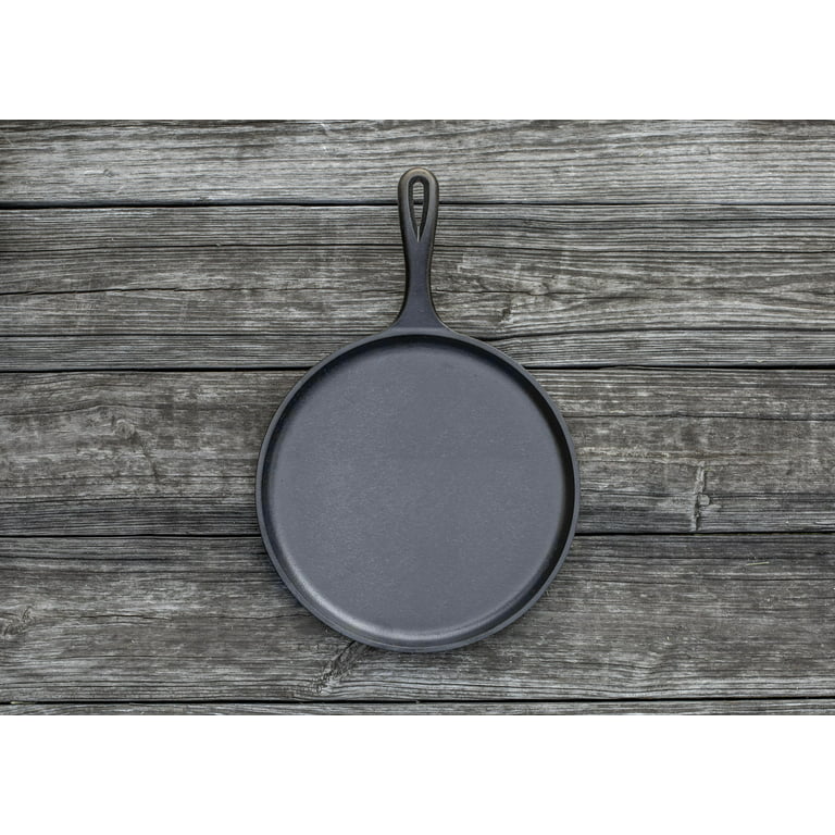 Vintage Lodge USA 90G Cast Iron Round Flat Grill Pan Griddle 10.5 Inches