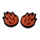 thumbnail image 5 of Amortiguador de la raqueta de tenis Soledad 2 Amortiguadores de vibraciones para raqueta color Naranja, 5 of 6