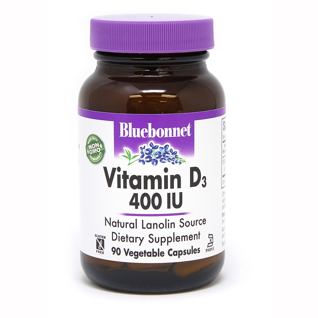 Bluebonnet Vitamin D3 400 IU, 90 Ct