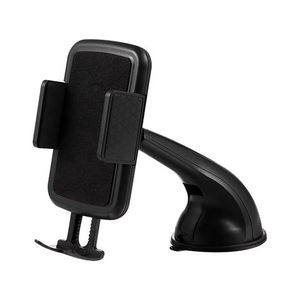 Soporte universal para teléfono móvil con ventosa para coche (negro)