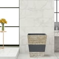 thumbnail image 4 of nu steel Rustic, made of cement Small Trash Can Wastebasket, Garbage Container Bin for Bathrooms, Powder Rooms, Kitchens, Home Offices - Antique Stone, 4 of 5