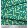 thumbnail image 2 of Soimoi Green Poly Georgette Fabric Black Berries & Leaves Print Fabric by the Yard 42 Inch Wide, 2 of 3