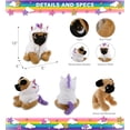 thumbnail image 3 of DolliBu Pug Unicorn Plush Stuffed Animal Toy - Super Soft Dogcorn Dress Up with Removable Plush Unicorn Outfit, Cute Fantasy Wildlife Gift - 9 Inch, 3 of 8
