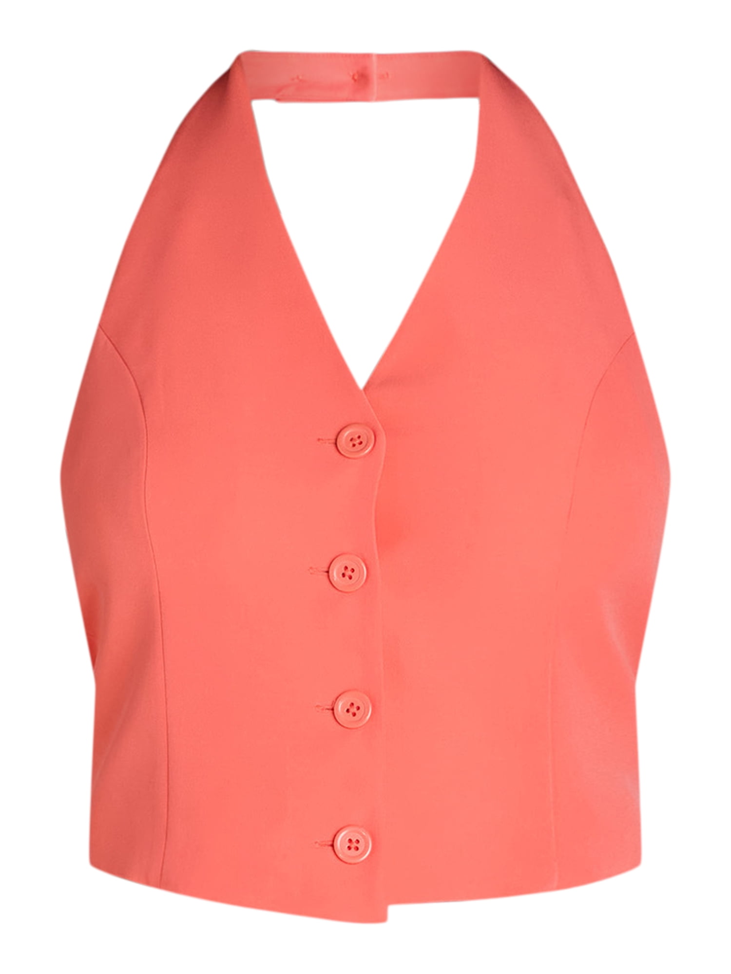 Attitude Unknown Women's Halter Vest and Wide Leg Pants Suit, 2-Piece, Sizes XS-XL
