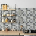 thumbnail image 3 of 10PCS Retro Floral Matte Wall Tile Sticker Transfer Peel and Stick, 6x6Inch Self-Adhesive Vinyl Backsplsh Tile Wall Decals for Kitchen Bathroom Living Room F, 3 of 8