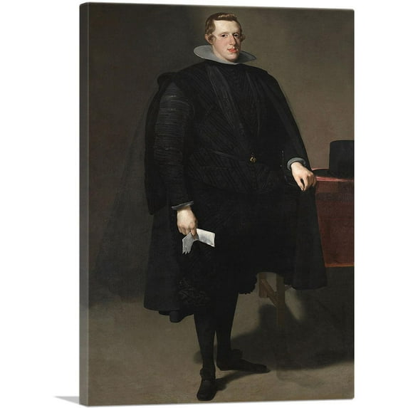 ARTCANVAS Felipe IV 1628 Canvas Art Print by Diego Velazquez - Size: 26" x 18" (0.75" Deep)
