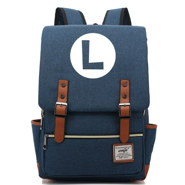 Mochila Anime School Marios de tela Oxford de 27 x 12,5 x 38 cm